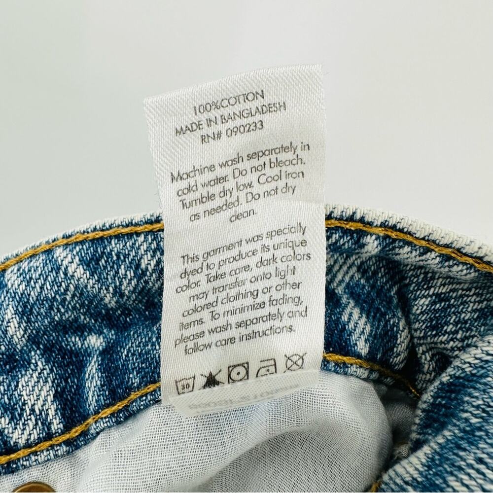 PacSun | Brenda Blue Acid Wash High-Rise Straight Jeans Size 27 - Picture 7 of 8